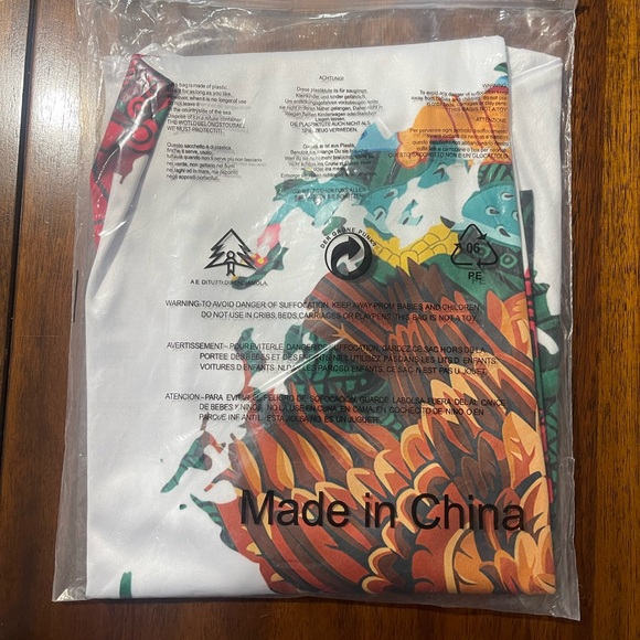 T-shirt with Mexican flag | Size: L | White | New - Picture 4 of 8